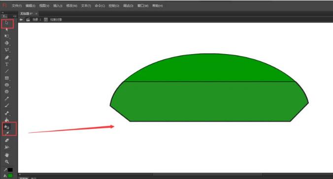 Flashでカメを描いて色を付ける方法