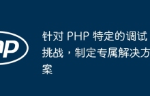 针对 PHP 特定的调试挑战，制定专属解决方案