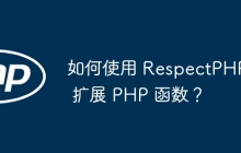 如何使用 RespectPHP 扩展 PHP 函数?