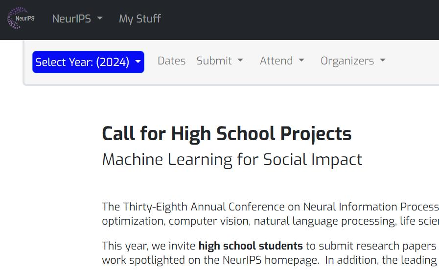 世界最高峰のAIカンファレンスNeurlPSが高校生からの論文募集を開始