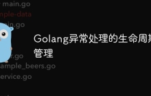Golang异常处理的生命周期管理