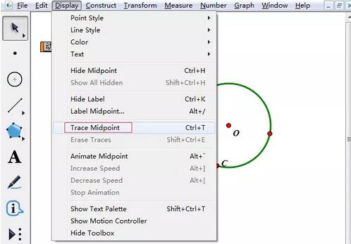 Kaedah terperinci untuk mencipta animasi trajektori titik bergerak menggunakan pad lakar geometri