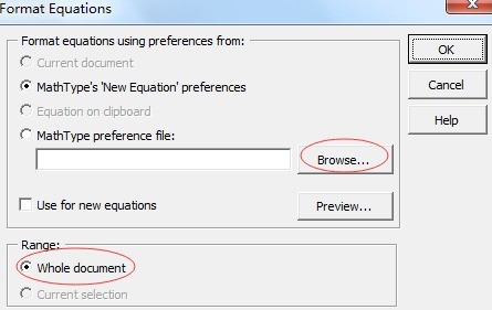 Comment utiliser les fichiers de paramètres MathType dans des documents volumineux