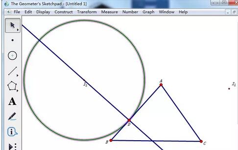 Tutorial kaedah khusus membuat bulatan berhad bagi segi tiga menggunakan pad lakar geometri