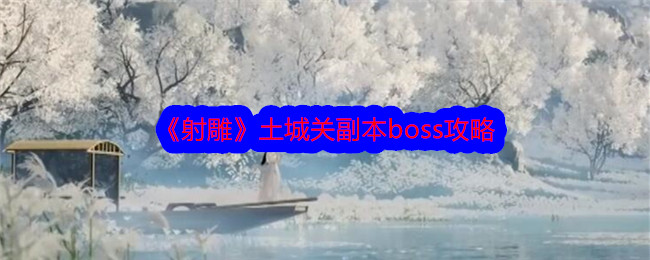 《射雕》土城关副本boss攻略