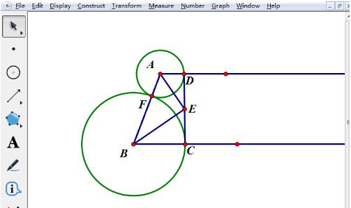 How to draw geometric figures according to known conditions in the geometric sketchpad