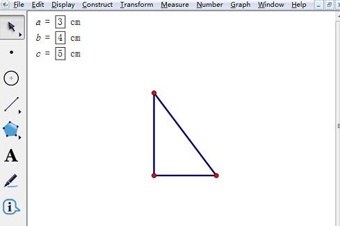 Une méthode graphique pour dessiner un triangle avec trois longueurs de côtés connues à laide dun carnet de croquis géométrique