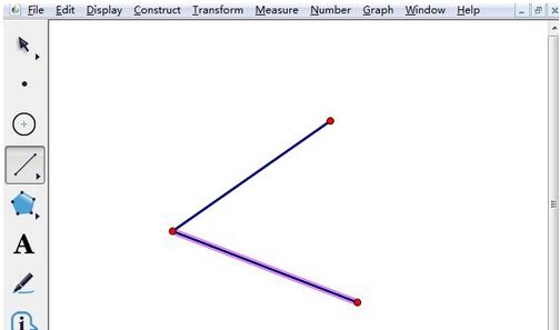 How to use the geometric drawing board to mark the angle as ∠B