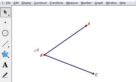 Comment utiliser la planche à dessin géométrique pour marquer langle comme ∠B