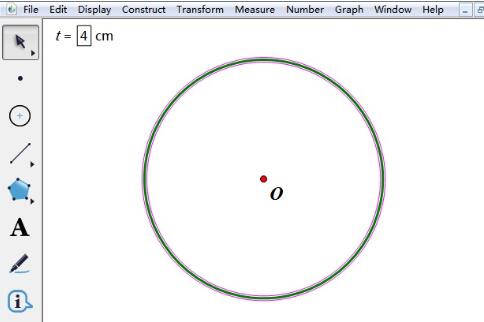 幾何畫板繪製已知半徑長度的圓的操作流程