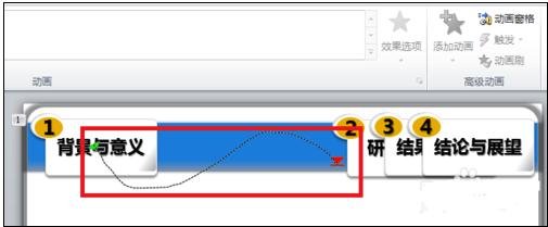 ppt2013 アニメーション飛行経路を描画するグラフィック方法