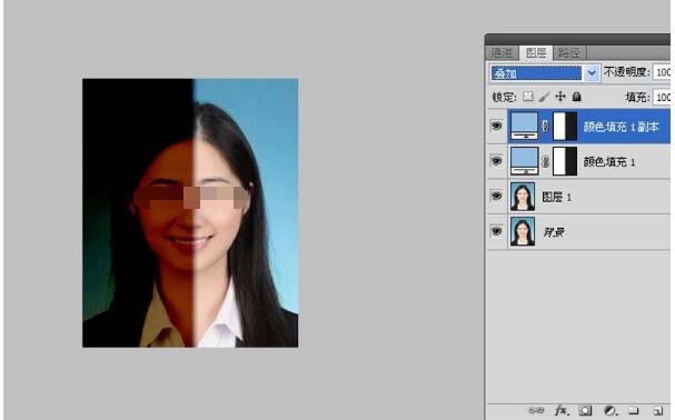 Photoshop を使用して写真に 2 色の効果を追加する方法