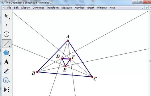 幾何畫板繪製摩萊三角形的操作方法