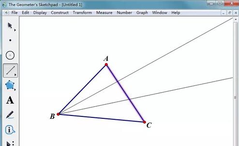 幾何畫板繪製摩萊三角形的操作方法