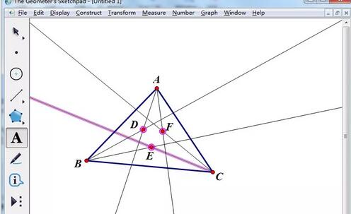 幾何畫板繪製摩萊三角形的操作方法