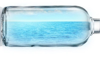 How to put scenery into a bottle using Photoshop