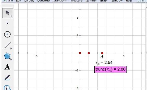 Comment utiliser des fonctions telles que trunc et sgn dans Geometry Sketchpad