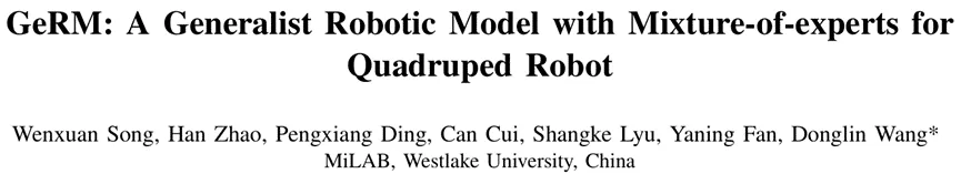 Sweep 99 sub-missions with MoE! Zhejiang University and others proposed a new general robot strategy GeRM