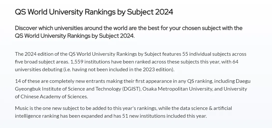 2024年のQSランキングを公開！コンピューターサイエンスのMITがリストを独占、清華大学が11位、北京大学が15位