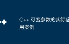 C++ 可变参数的实际应用案例