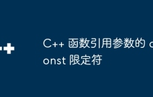 C++ 函数引用参数的 const 限定符