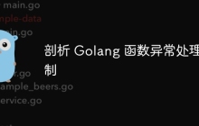剖析 Golang 函数异常处理机制