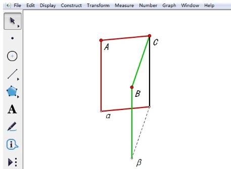 The operation process of drawing dihedral angles on geometric sketchpad