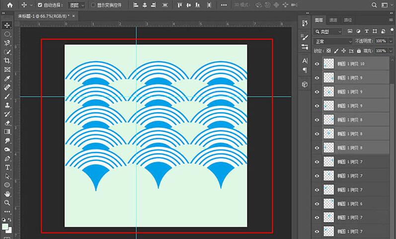 How to draw fish pattern background in photoshop