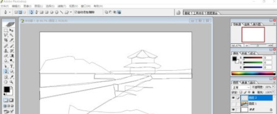 How to draw a seaside trestle in PS_Sharing the steps to draw a seaside trestle in PS