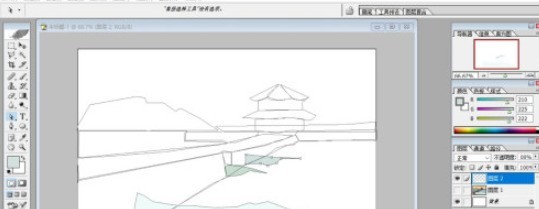 How to draw a seaside trestle in PS_Sharing the steps to draw a seaside trestle in PS