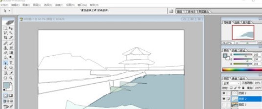 How to draw a seaside trestle in PS_Sharing the steps to draw a seaside trestle in PS