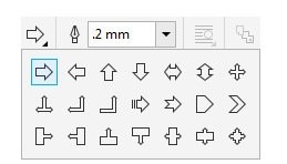 How to create an arrow flow chart in CorelDRAW_Production method tutorial