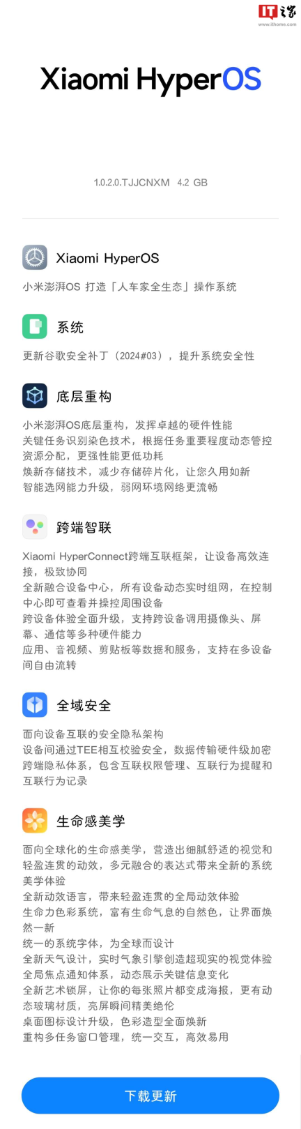 小米 10 Pro / Ultra 手机推送基于安卓 13 的澎湃 HyperOS 正式版更新