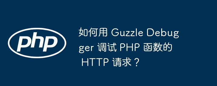 如何用 guzzle debugger 调试 php 函数的 http 请求？