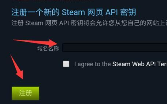How to set API key on steam
