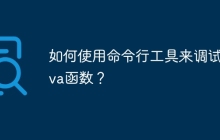 如何使用命令行工具来调试Java函数？