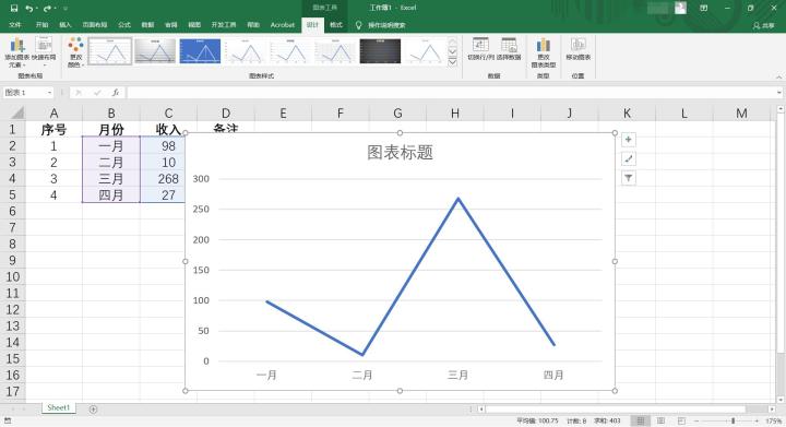 Excel制作折线图操作方法