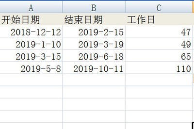 Excel计算工作天数的图文教程