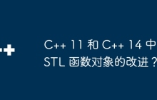 C++ 11 和 C++ 14 中 STL 函数对象的改进?