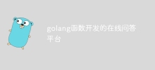 golang函數開發的線上問答平台