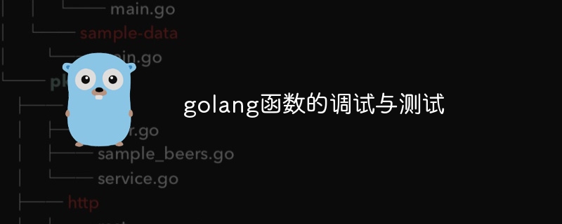 golang函數的除錯與測試