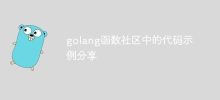 golang函数社区中的代码示例分享