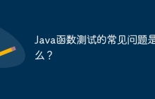 Java函数测试的常见问题是什么?