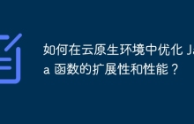 如何在云原生环境中优化 Java 函数的扩展性和性能？