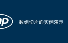 数组切片的实例演示