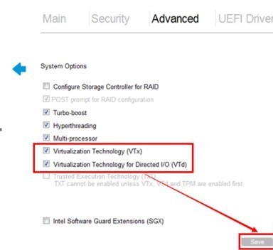 How to enable vt on HP motherboard