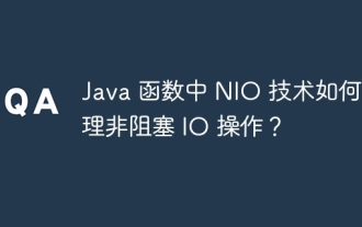 Wie geht die NIO-Technologie mit nicht blockierenden E/A-Operationen in Java-Funktionen um?