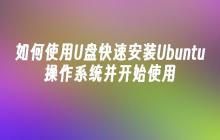 如何使用U盘快速安装Ubuntu操作系统并开始使用