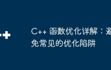 C++ 函数优化详解：避免常见的优化陷阱