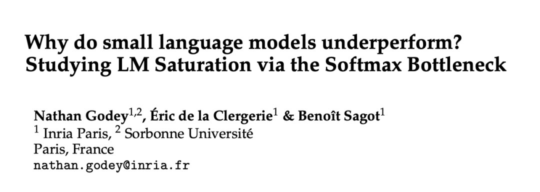 The performance of small models is saturated and the performance is poor. Is the root cause due to Softmax?